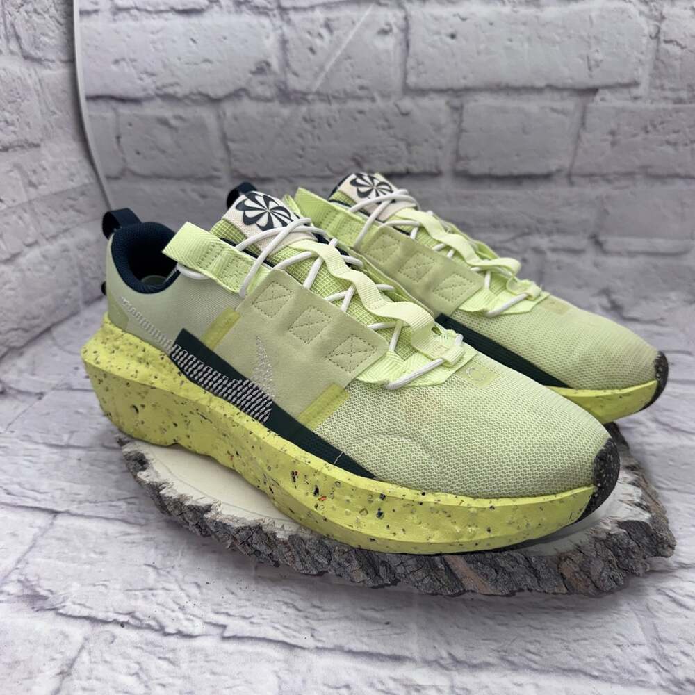 Nike Mens Crater Impact SE Lime Ice Running Shoes Size 12 Sneakers